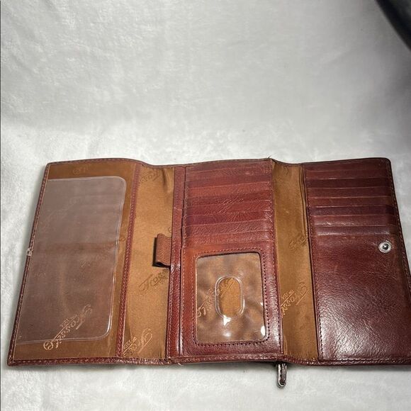 Fossil Vintage Brown Leather Tri-Fold Wallet - Picture 5 of 11